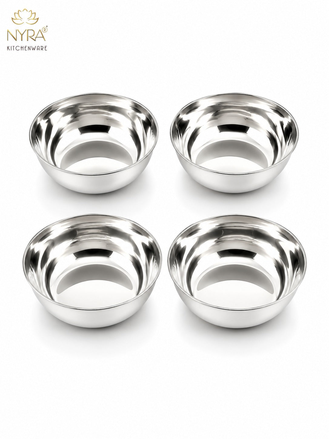 Stainless Steel Bowl Set | Versatile Katori for Desserts, Soups, and Serving