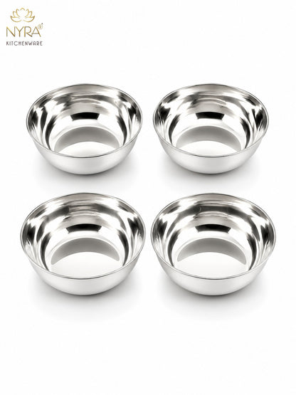 Stainless Steel Bowl Set | Versatile Katori for Desserts, Soups, and Serving