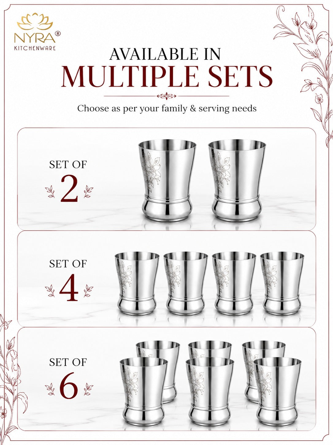 Stainless Steel Baby Glass Collection - Safe, Stylish, and Sustainable Essentials Drinkware Set