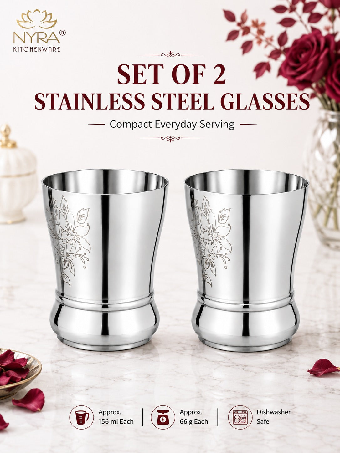 Stainless Steel Baby Glass Collection - Safe, Stylish, and Sustainable Essentials Drinkware Set