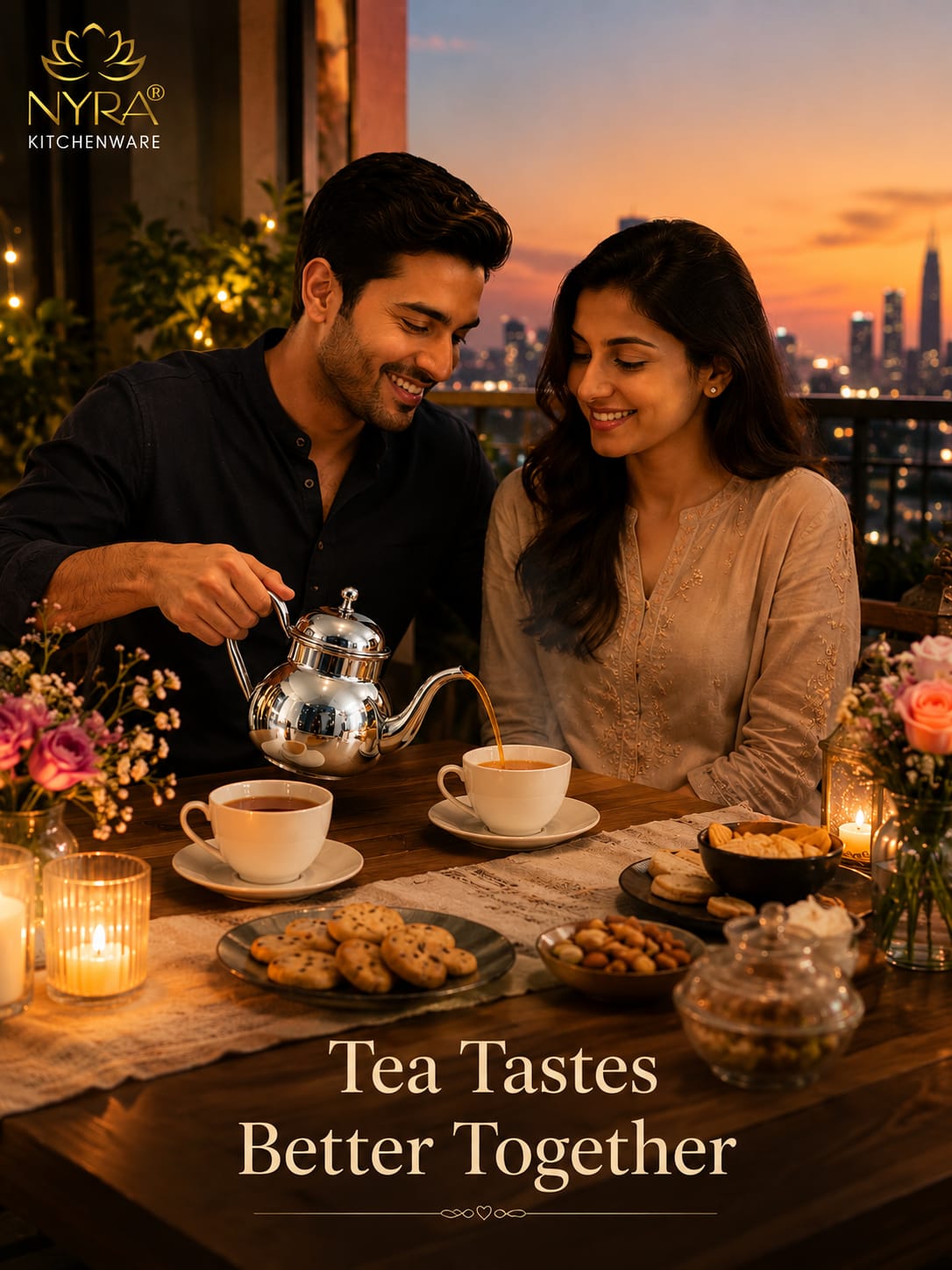 Stainless Steel Tea Pot/Tea or Coffee Kettle with Mirror Finish – Durable and Elegant Silver Tea Pot for Modern Kitchens
