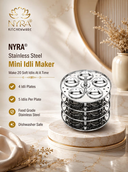 Stainless Steel Mini Idli Maker | Stainless Steel Idli Pot