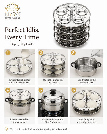 Stainless Steel Mini Idli Maker | Stainless Steel Idli Pot