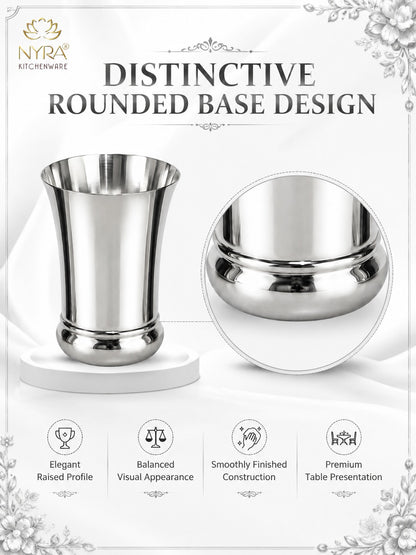 Elegant Stainless Steel Glass Set - Durable Modern Drinkware Set