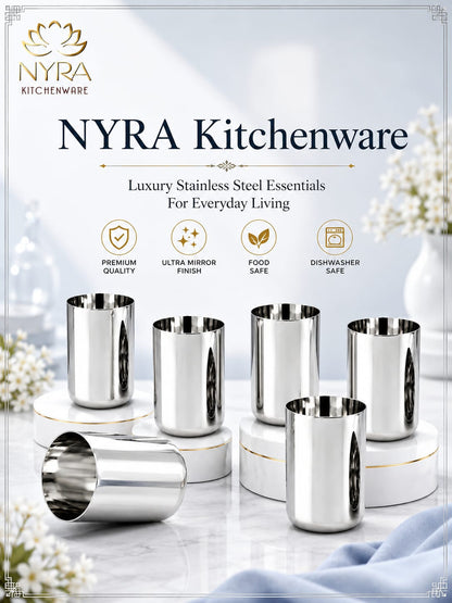 Stainless Steel Glass/Tumbler for Water, Milk, Juice, Soft Drink