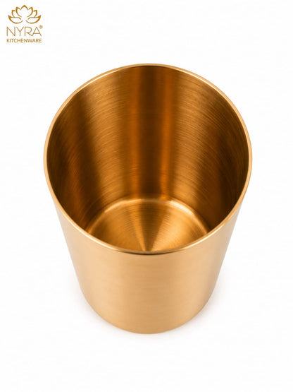 Pure Bronze Water Glass (Kansa / Phool) | Ayurvedic Drinking Tumbler