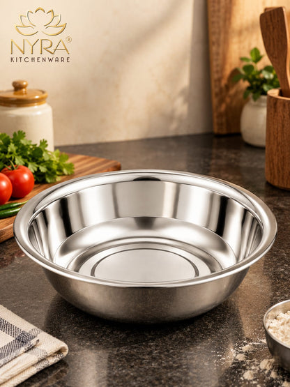 Stainless Steel Deep Mixing Bowl | Multipurpose Kitchen Prep
