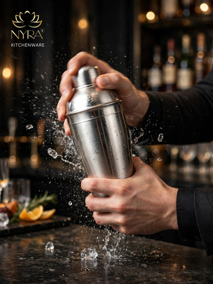 Stainless Steel Cocktail Shaker | Classic Bar Tool for Mixing Drinks, Mocktails & Cocktails |