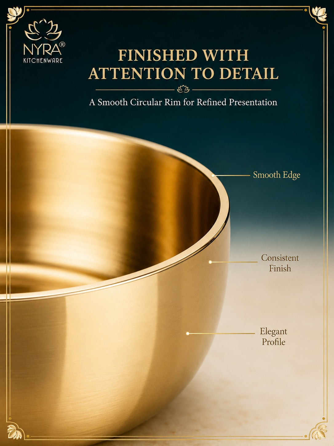 Pure Bronze Kansa Bowls | Handcrafted Serving Set in 5 Sizes