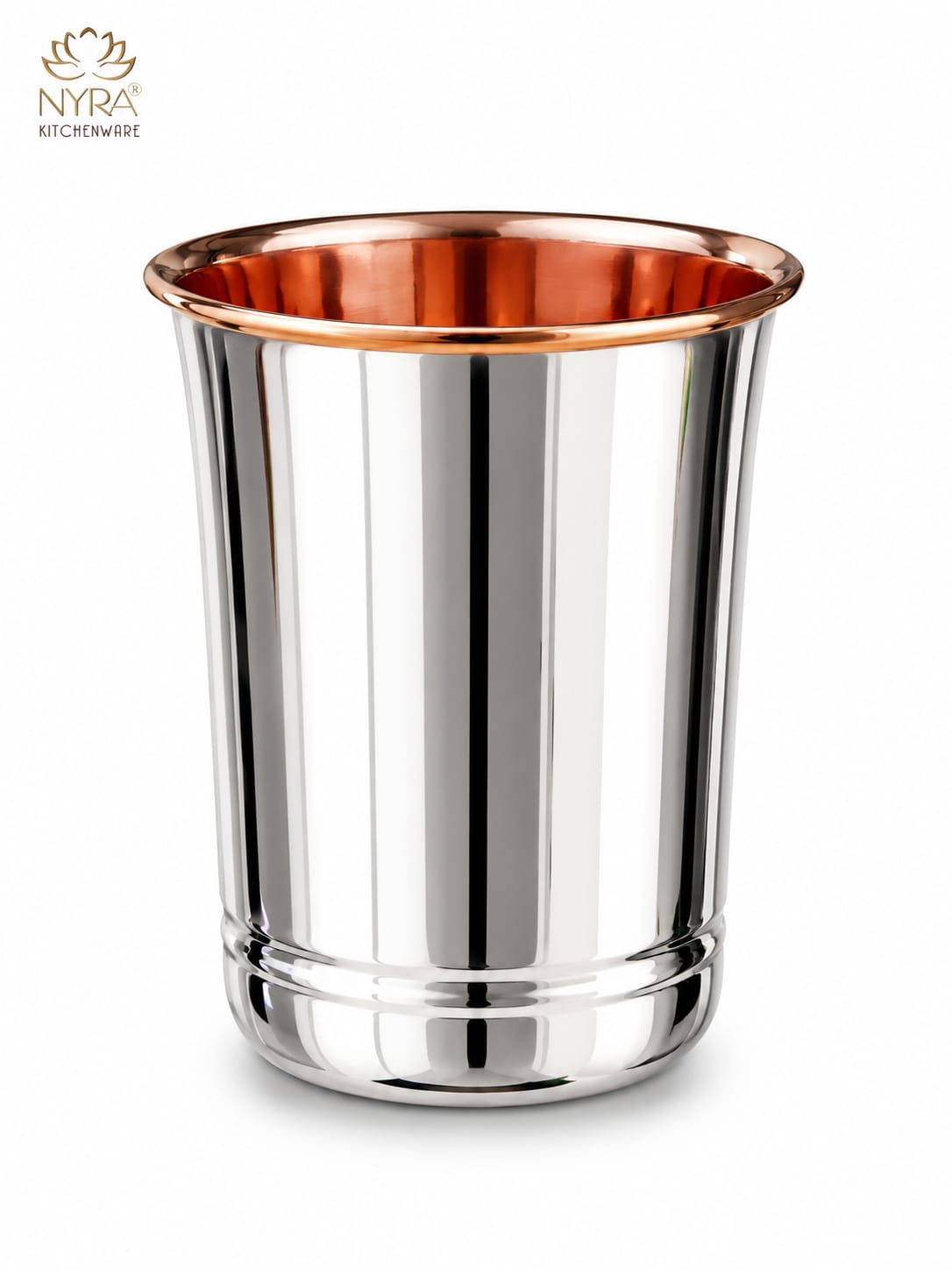 Premium Stainless Steel Tumbler - Inner Copper Coating | Laser Designed Exterior | BPA Free