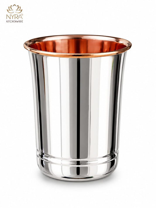 Premium Stainless Steel Tumbler - Inner Copper Coating | Laser Designed Exterior | BPA Free