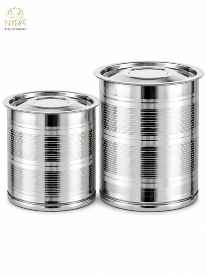 Stainless Steel Atta Storage Container/Box/Drum/Pawali