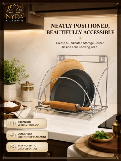 Stainless Steel Chakla/Belan/Tawa Stand