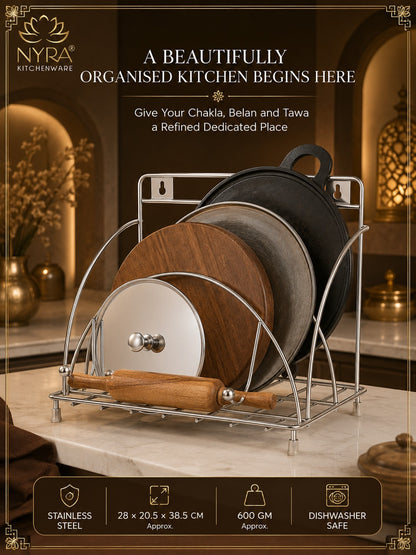 Stainless Steel Chakla/Belan/Tawa Stand