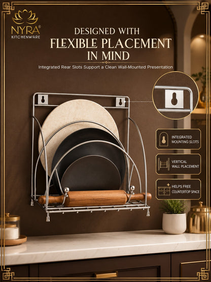 Stainless Steel Chakla/Belan/Tawa Stand