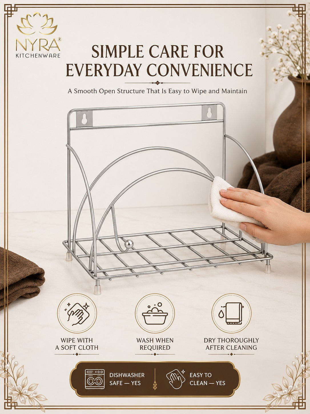 Stainless Steel Chakla/Belan/Tawa Stand