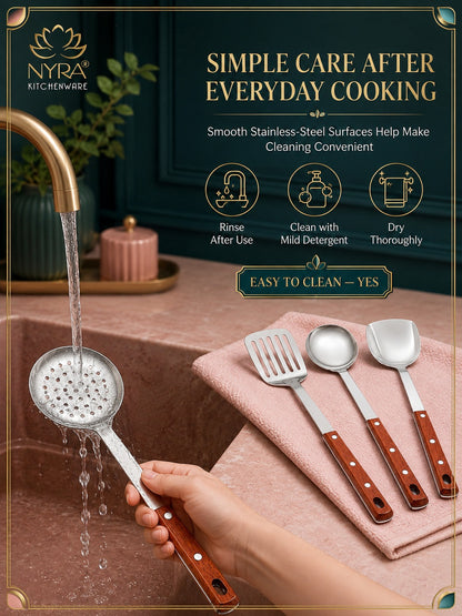 Stainless Steel Kitchen Tool Set for Cooking - Set of 4