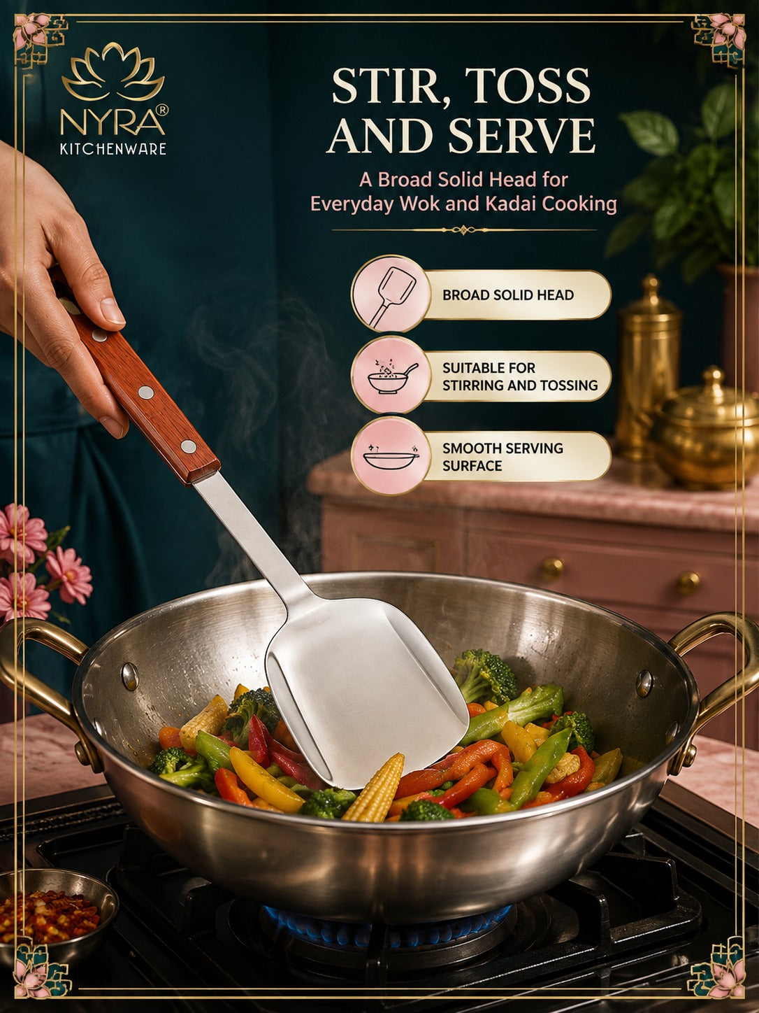 Stainless Steel Kitchen Tool Set for Cooking - Set of 4