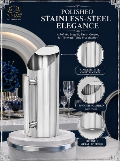 Premium Stainless Steel Hotel Pitcher | Elegant Water Jug with Sturdy Handle