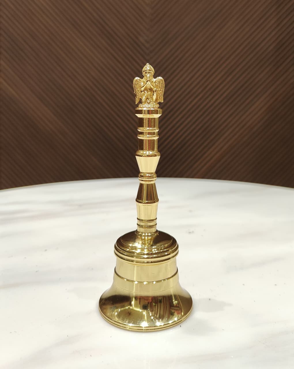 Nyra Pure Brass Garud Ghanti | Traditional Pooja Bell for Home Temple, Mandir & Aarti