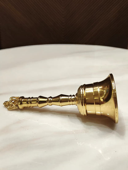 Nyra Pure Brass Garud Ghanti | Traditional Pooja Bell for Home Temple, Mandir & Aarti
