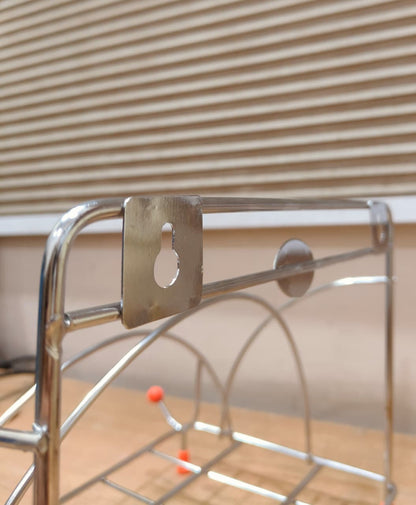 Stainless Steel Chakla Belan Tawa Stand | Wall Mount & Countertop Kitchen Organizer Rack