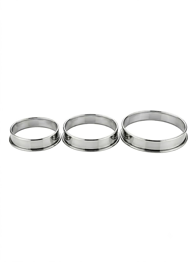 Stainless Steel Round Hot Pot Stand, Matka Ring for Kitchen – Set of 3