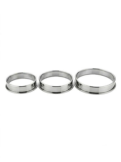 Stainless Steel Round Hot Pot Stand, Matka Ring for Kitchen – Set of 3