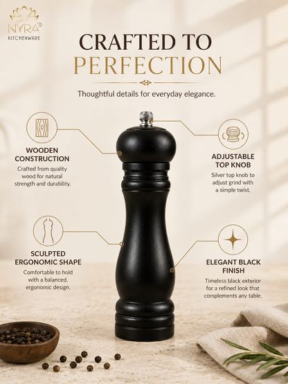 Traditional Wooden Salt & Pepper Sprinkler