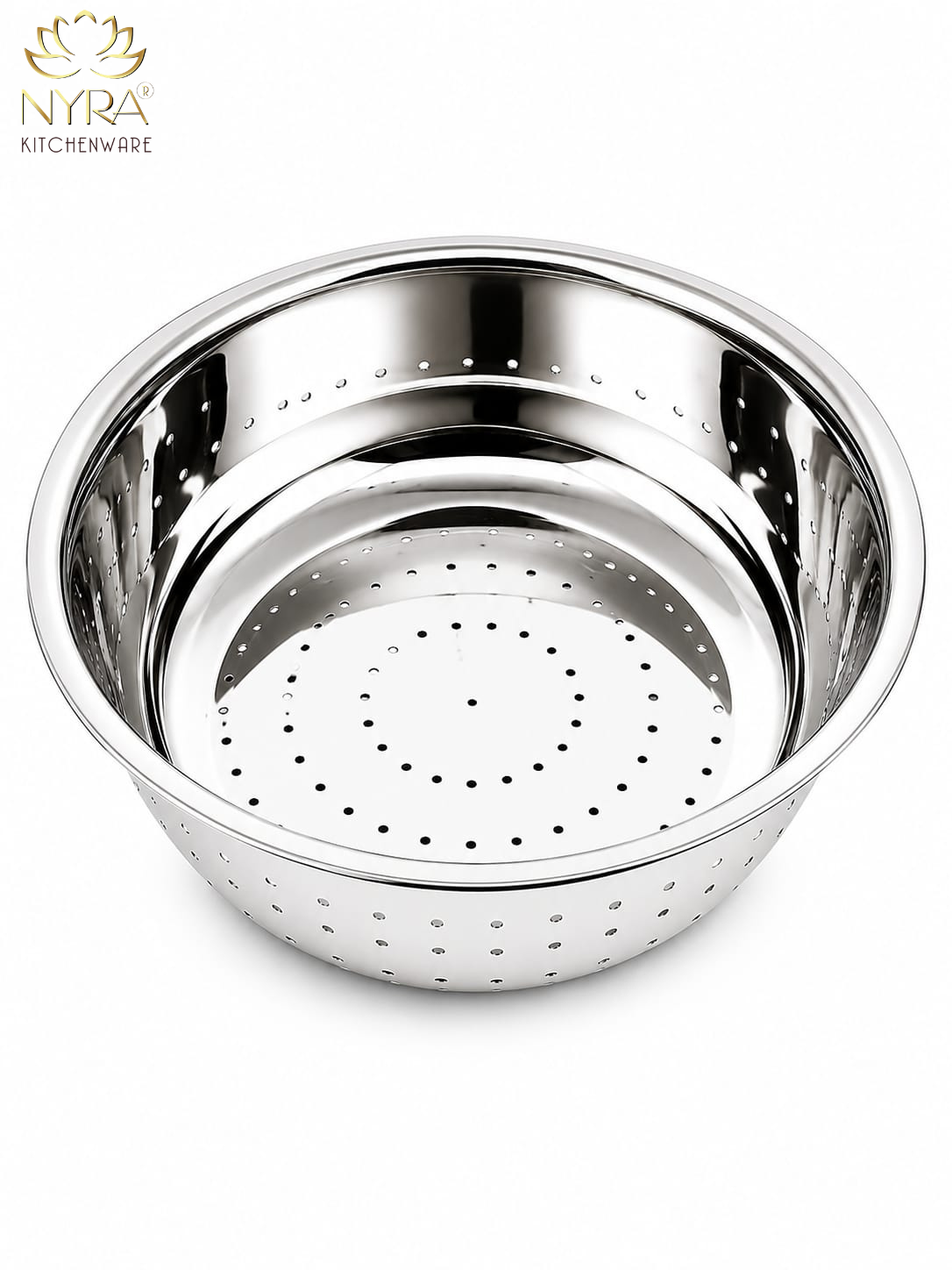 Stainless Steel Rice, Fruits & Vegetables Basin Strainer/Colander