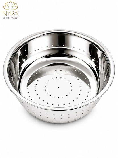Stainless Steel Rice, Fruits & Vegetables Basin Strainer/Colander