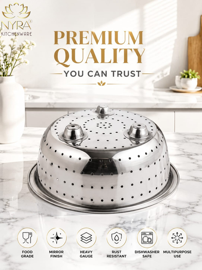 Stainless Steel Rice, Fruits & Vegetables Basin Strainer/Colander