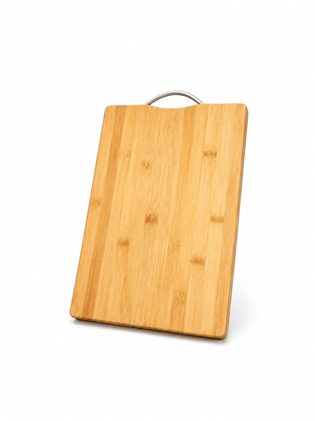 Wooden Chopping Board with Durable Steel Handle - Slicing and Chopping veggies/fruits/cheese