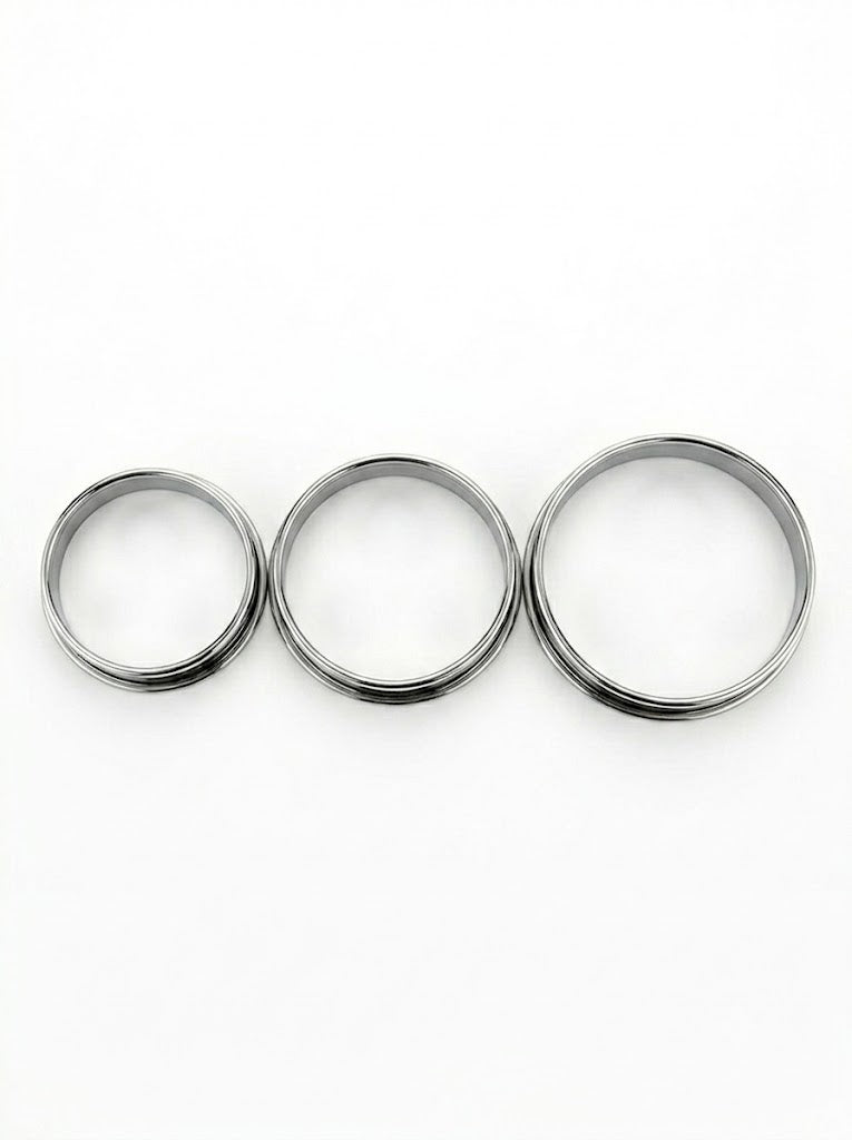 Stainless Steel Round Hot Pot Stand, Matka Ring for Kitchen – Set of 3