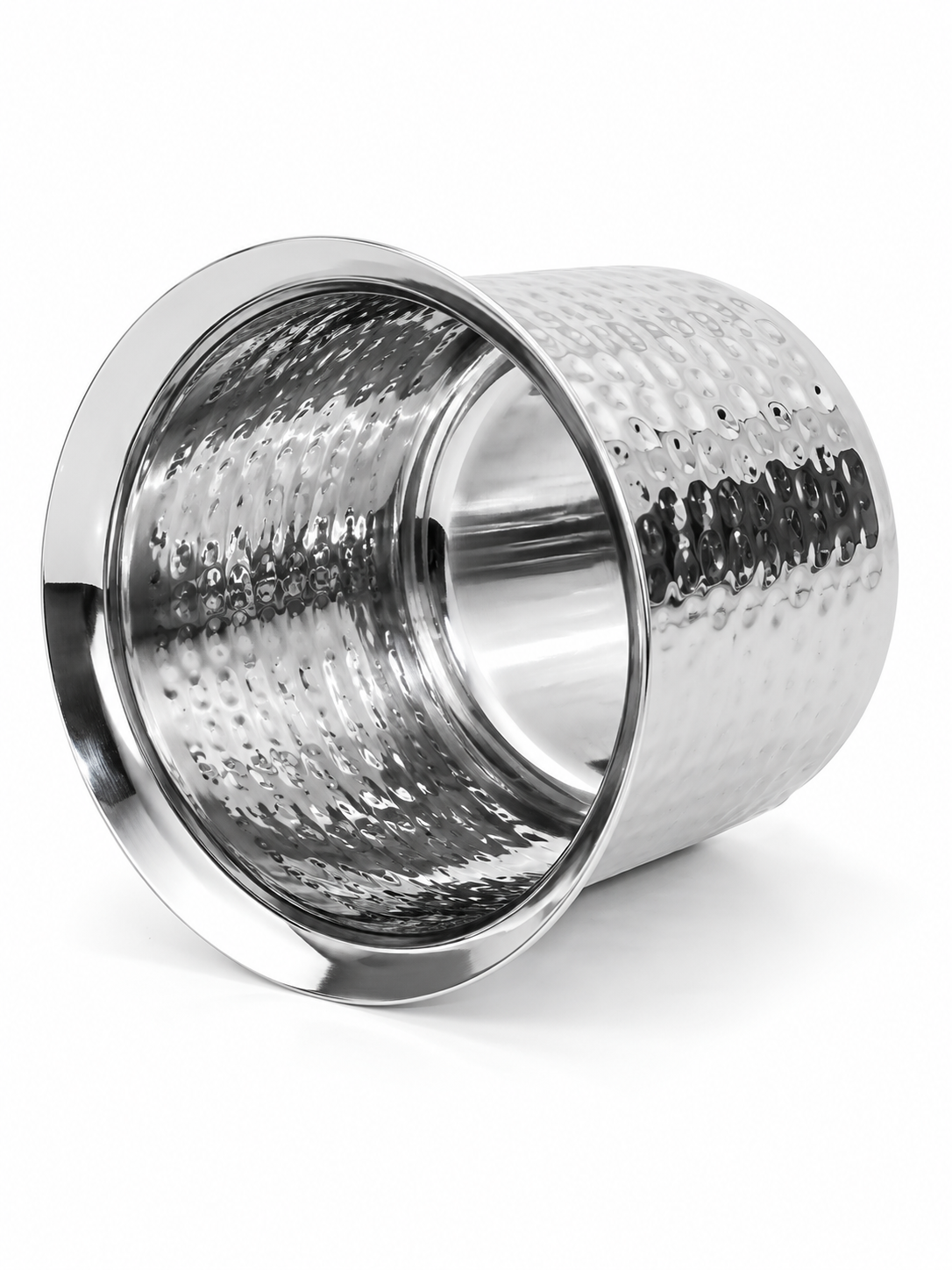 Premium Stainless Steel Hammered Deep Water Gunj - 6 Sizes