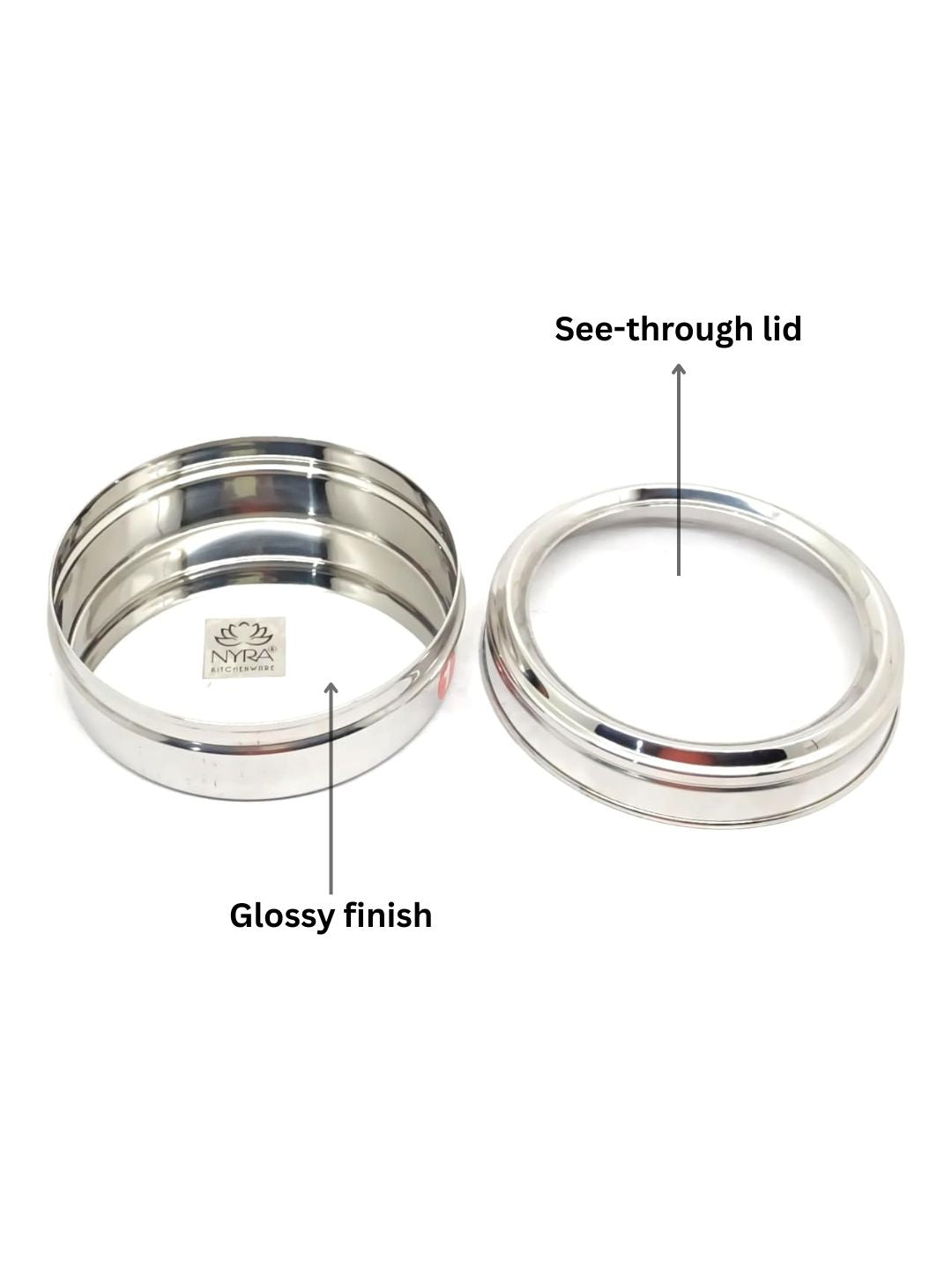 NYRA® Stainless Steel Sweet Box - for Gifting and Storing Sweets