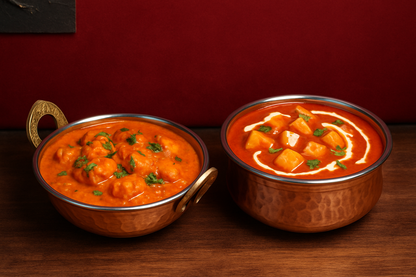 Premium Hammered Copper Handi & Kadhai Set | Traditional Serveware with Stainless Steel Inside