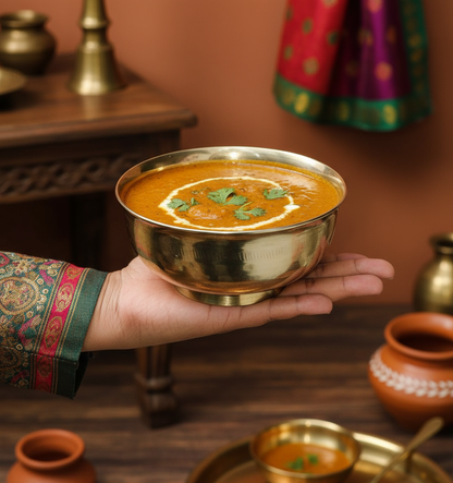 Handcrafted Brass Bowl/Katora - Traditional Indian Dining Serveware
