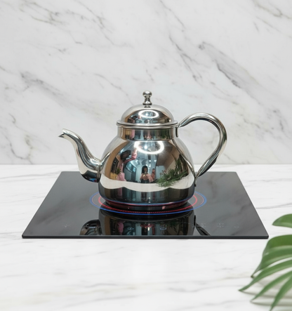Stainless Steel Tea Pot/Tea Kettle with Mirror Finish – Durable and Elegant Silver Tea Pot for Modern Kitchens