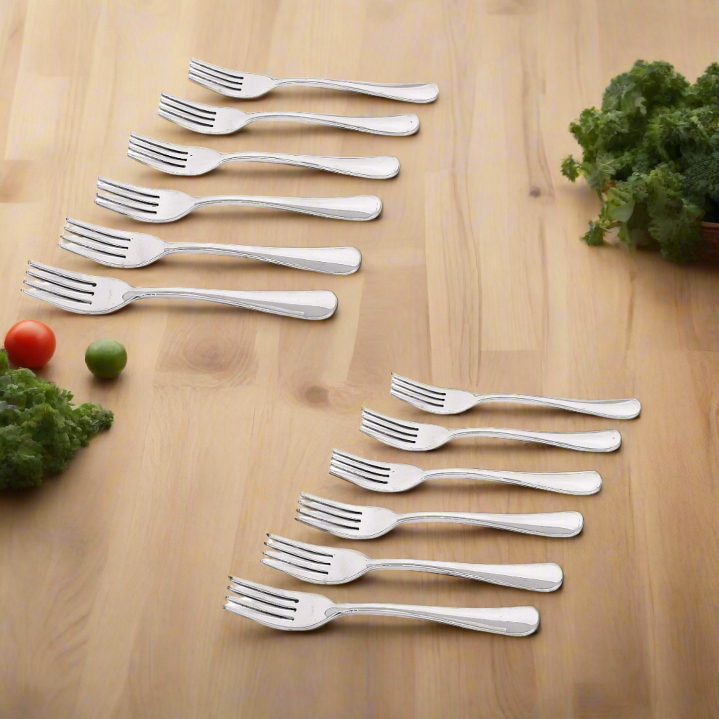 Stainless Steel Forks | Glossy Finish | Food Grade Steel for Home & Kitchen