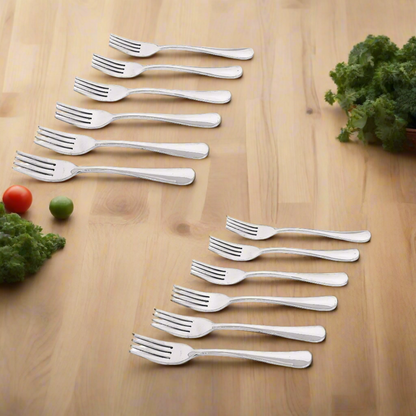 Stainless Steel Forks | Glossy Finish | Food Grade Steel for Home & Kitchen