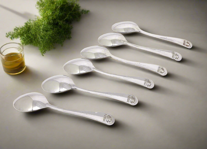 Stainless Steel Spoons Set of 6 | Dinner Spoon | Food Grade Silverware for Home & Kitchen | Mirror Polished