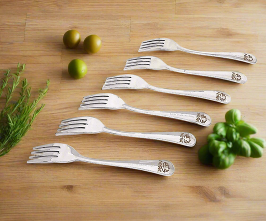 Stainless Steel Forks | Glossy Finish | Food Grade Steel for Home & Kitchen