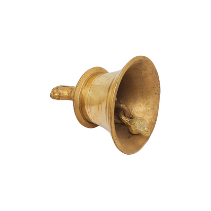 Pure Brass Temple Ghanta (2kg) – Traditional Handcrafted Puja Bell for Homes & Temples