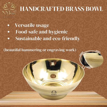 Handcrafted Brass/Peetal Bowl/Katora