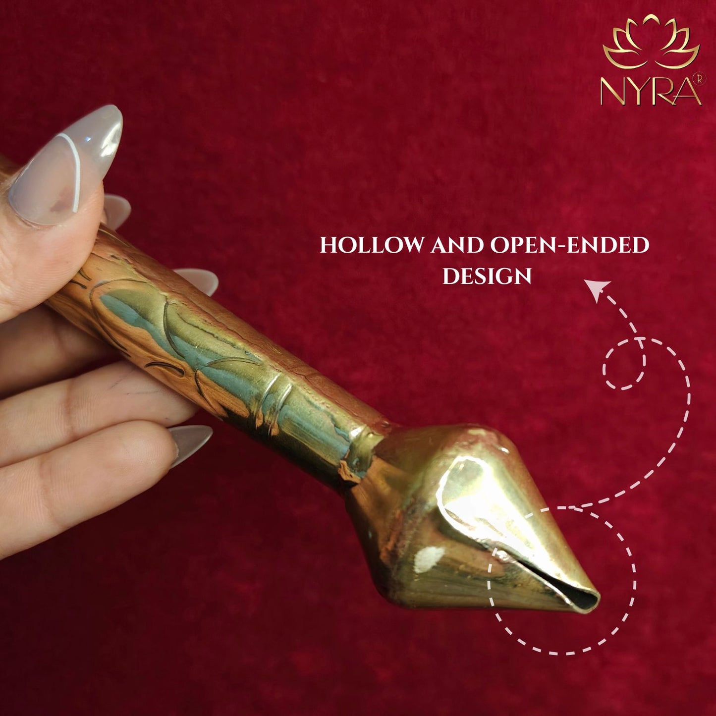 Brass/Peetal Hanuman Ji Gada | Decorative Bajrang Bali Mace Showpiece