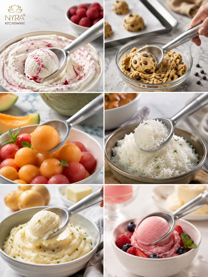 Aluminium Ice Cream Server: Anti-Freeze for Easy, Clean Scooping