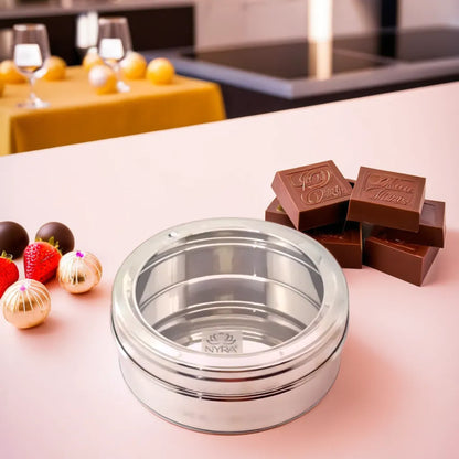 NYRA® Stainless Steel Sweet Box - for Gifting and Storing Sweets