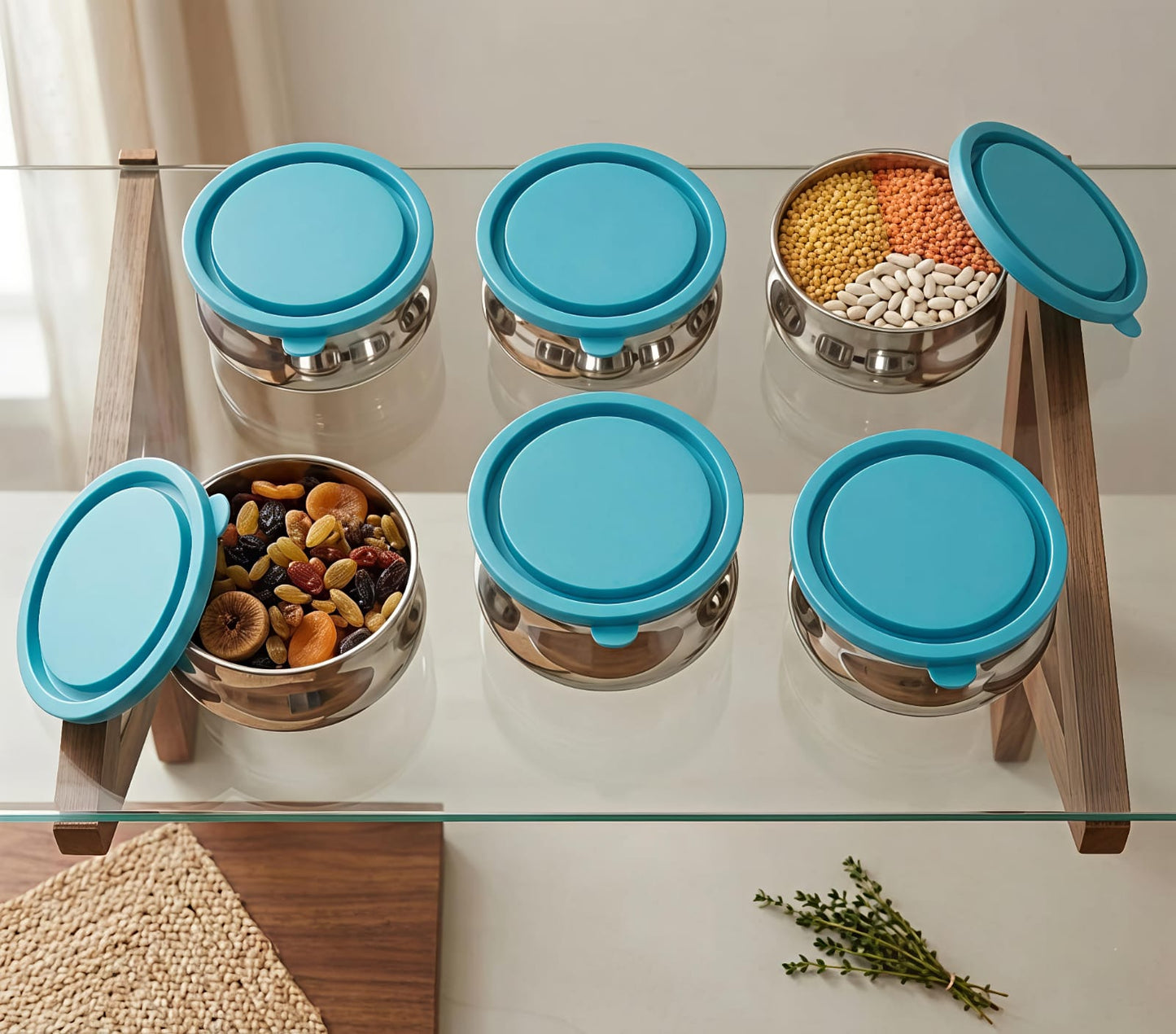 Air-tight Stainless Steel Container Set - Premium Leak-Proof Dibbi