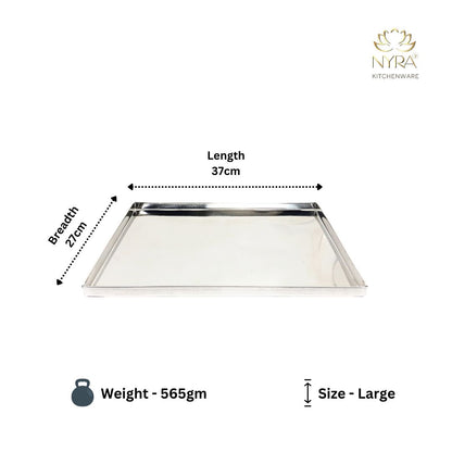Stainless Steel Storing & Serving Tray for Sweet & Snacks – Durable, Rust-Resistant, Multipurpose Food Platter